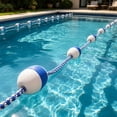 thumbnail image 7 of Pool Rope, Swimming Pool Safety Divider Rope Floating, Pool Rope Floats with 2 Hooks, Pools Lane Lines Buoy Ropes for Shallow and Deep End, Safety Pools Divider, 7 of 7