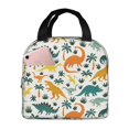 thumbnail image 1 of Easygdp Dinosaurs and Tropical Leaves Bolsa Térmica Premium - Tela Oxford Impermeable, Gran Capacidad, Bolsillo Frontal, Unisex para Trabajo, Escuela, Actividades al Aire Libre y Picnics, 1 of 8