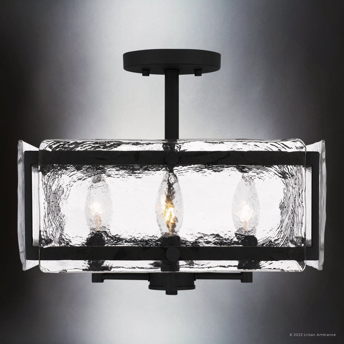 Luxury Coastal Ceiling Light, Earth Black, UQL5030
