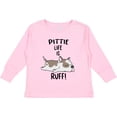 thumbnail image 3 of Inktastic Pittie Life is Ruff Spotted Pit Bull Boys or Girls Long Sleeve Toddler T-Shirt, 3 of 5