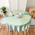 thumbnail image 2 of St. Patrick''s Day Table Cloth Round Table Cover Wrinkle Resistant Waterproof Tablecloth 60 Inch Washable for Kitchen Party Picnic Fall Decorations for Home, 2 of 6