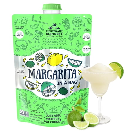 s Margarita in a Bag – Margarita Mix – Each Bag Makes 1/2 Gallon of Frozen Margaritas – Non-GMO Cocktail Mix – No Margarita Machine Needed – Add Liquor Wine or as a Mocktails (Pack of 1)