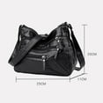 thumbnail image 4 of Crossbody Bags Soft PU Leather Women Shoulder Bag Handbag Purse for Travel Black, 4 of 10