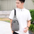 thumbnail image 5 of LONKITO Sling Bag for Men Crossbody Backpack, Small Sling Backpack Mens Shoulder Bag, Casual Daypack Hiking Bag for Travel, 5 of 8