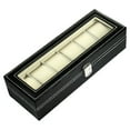thumbnail image 4 of Ktaxon Leather 6 Slots Wrist Watch Storage Box Holder Organizer Case, 4 of 7