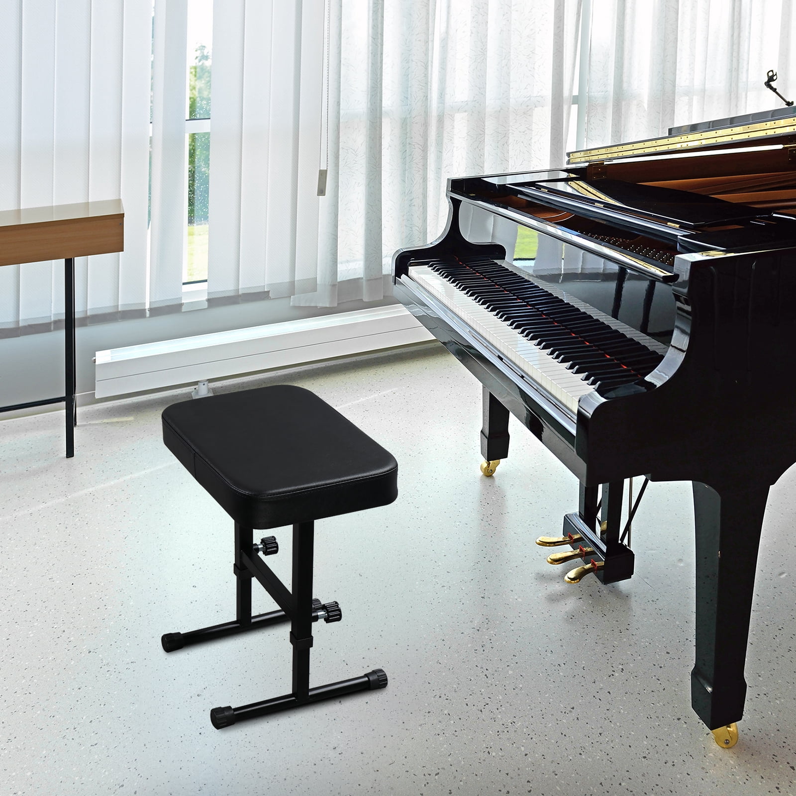 Ktaxon Electric Keyboard Piano Bench, Adjustable Stool Chair