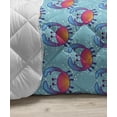 thumbnail image 3 of Cartoon Down Alternative Comforter, Scandinavian Style Outer Space Elements with Stars Comets and Planets, Microfiber Quilt for All Season, 5 Sizes, Night Blue Pale Orange, by Ambesonne, 3 of 3