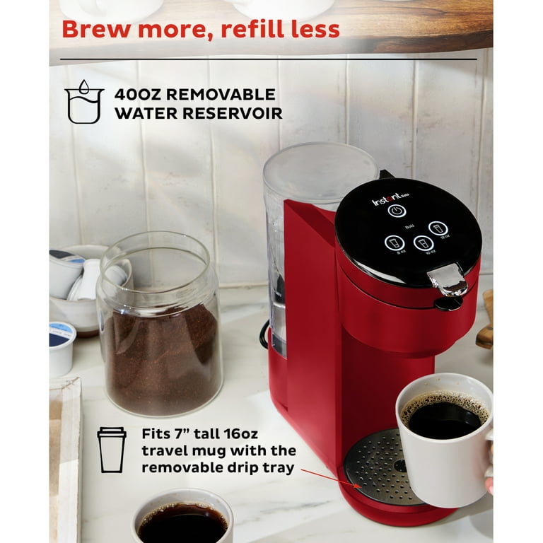 Instant Solo 2-in-1 Single Serve Coffee Maker for K-Cup Pods and Ground  Coffee - Walmart Finds
