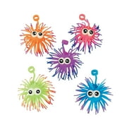 Two Tone Urchin Ball Yo Yo with Eyes - Party Favors - 12 Pieces