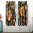thumbnail image 2 of Thanksgiving Curtains Grommet Black Out 63 Inch Length Curtain Drapes for Bedroom Living Room 2 panels set, 2 of 5