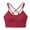53# Deep Red, variant on Sports Bra for Women V-Neck Strappy Criss Cross Yoga Bra Padded Medium Support Workout Gym Athletic Fitness Bras White 38