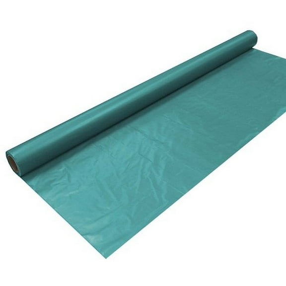 1 - Party Essentials 40" X 100' Heavy Duty Plastic Banquet Rolls - Teal