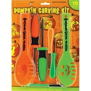 Halloween Decoration Tools 19 Pc Halloween Family Size Jack O Lantern Pumpkin Carving Kit with stencils