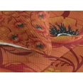 thumbnail image 3 of Ambesonne Orange Quilted Coverlet 3 Pcs, Poppy Flower Romance, Queen Size, Burnt Orange Yellow, 3 of 4
