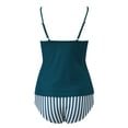 thumbnail image 4 of Traje de Baño Mujer Conjunto de Bikini Sexy de Rayas Anudadas Para Mujer, Tankinis Divididos Con Tirantes y Estampado de Moda, 4 of 7