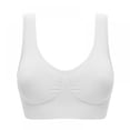 thumbnail image 2 of MesaSe Women Plus Size Wireless Padded Sports Bra Yoga Cami Push Up Vest Support Top, 2 of 4