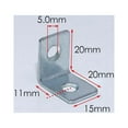thumbnail image 4 of 12 X Small L-Shaped Right Angle Corner Drawer Shelf Wall Bracket 15*20*20Mm, 4 of 8