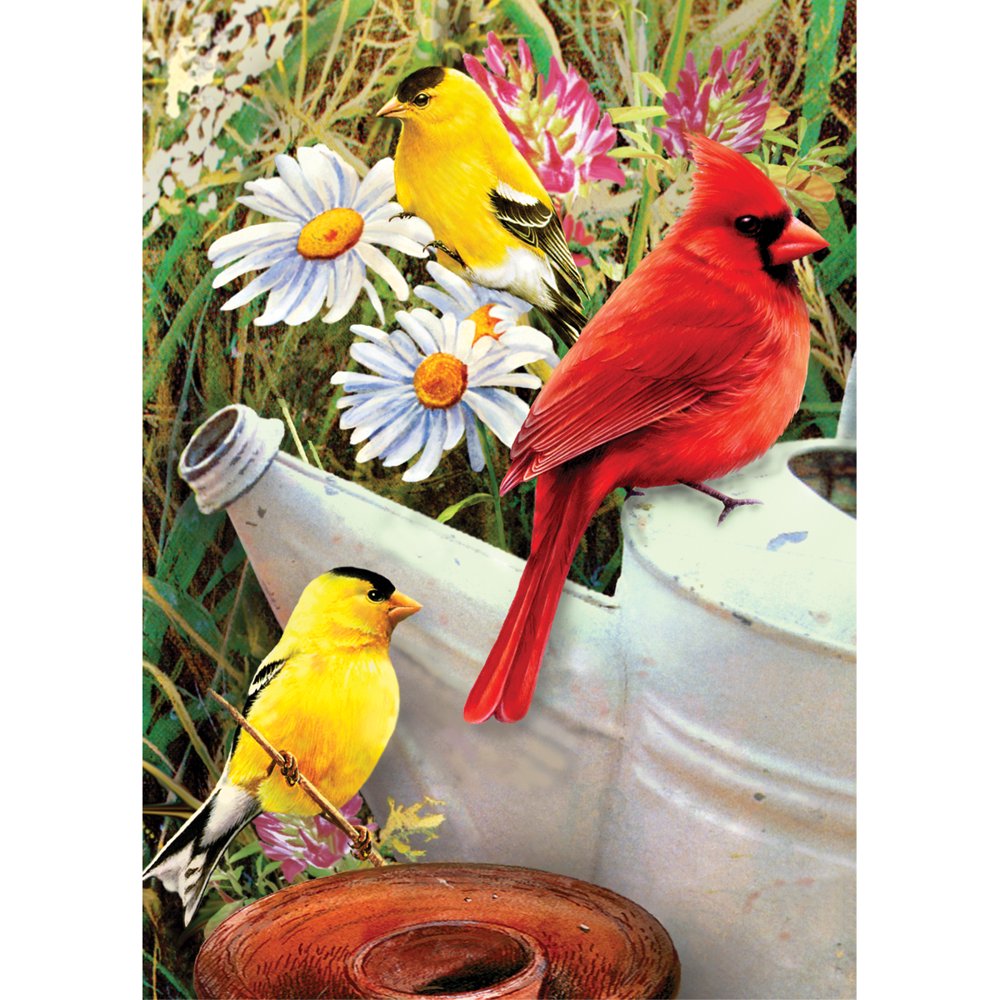 Mini Paint By Number Kit 5"X7"Garden Birds