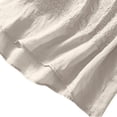 thumbnail image 6 of Embroidered Linen Tops for Women Linen Shirts Gauze Tops Boho Embroidered Tops Cotton Blouses Cotton Boho Tops Linen Tunic Tops Linen Tops for Women Embroidered Blouses Linen Boho Tops Beige L, 6 of 7