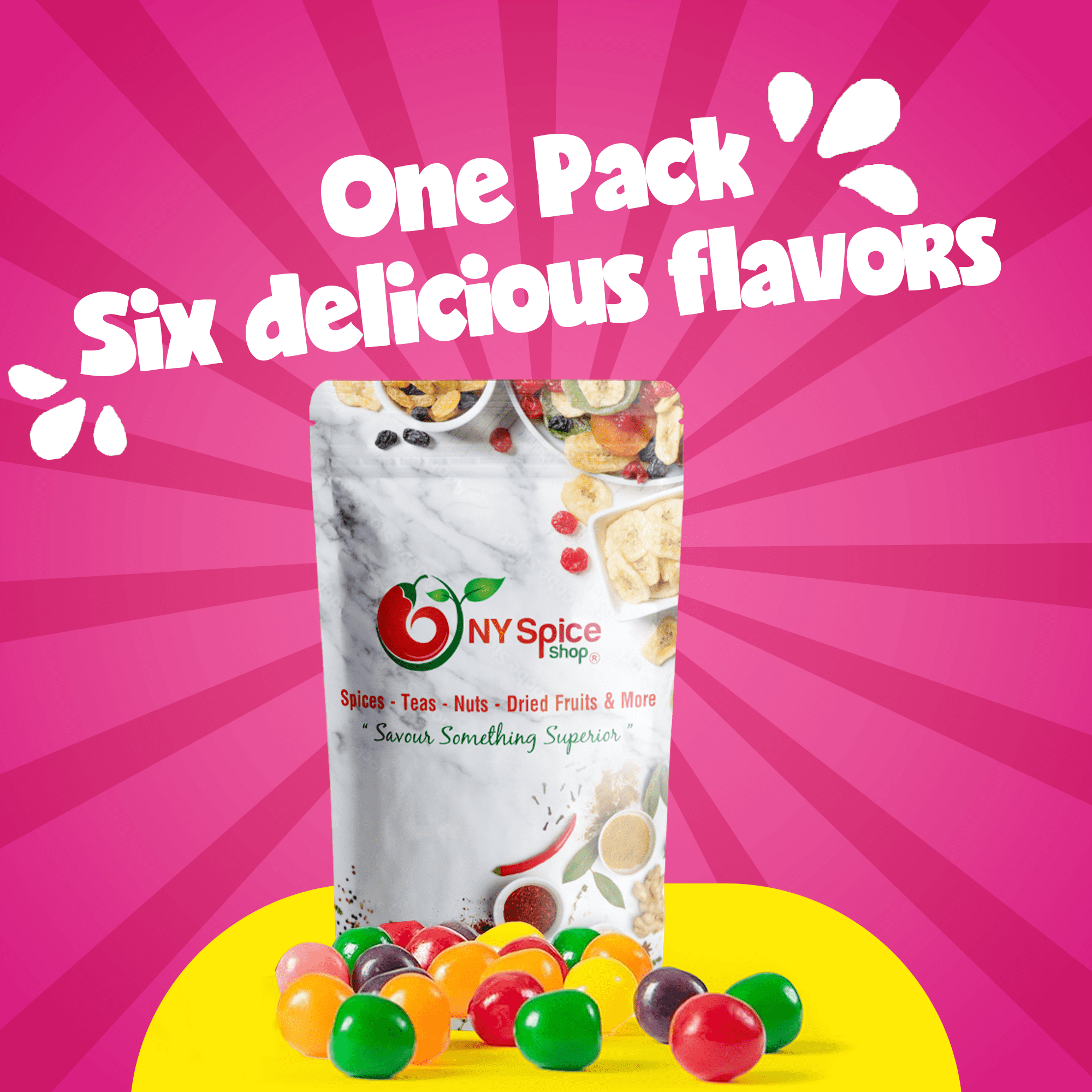 NY SPICE SHOP Assorted Fruit Sour Balls - 3 Pound - Sour Balls Candy - Sour Candy Balls