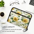thumbnail image 6 of Folder Waterproof A4 Size File Folder Home Work Office Categorized Storage File Manager 13 Individual Pockets Soft Sunflowers and Green Leaves, 6 of 7