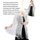 thumbnail image 5 of Qarigey Bufanda brillante de lujo, chal para sombra de protección solar, hilo fino femenino, borla de encaje hueco largo, capas de boda, bufandas Ropa, zapatos y accesorios Miscelánea Plata Qarigey AP015060-08, 5 of 6