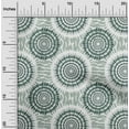 thumbnail image 1 of oneOone Silk Tabby Dark Teal Green Fabric Circle Block Sewing Material Print Fabric By The Yard 42 Inch Wide, 1 of 4