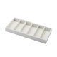 thumbnail image 4 of Bandeja organizadora para gafas de sol, 6 compartimentos, resistente organizador de joyas, caja portátil para guardar gafas, soporte para gafas de blanco, 4 of 7