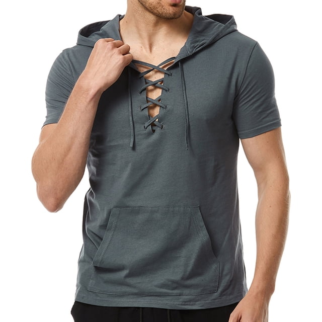 EGNMCR T-Shirts pour Hommes, Décontracté, Uni, Mode, Col Rond, Manches Courtes, Blouse, Cadeaux pour Hommes