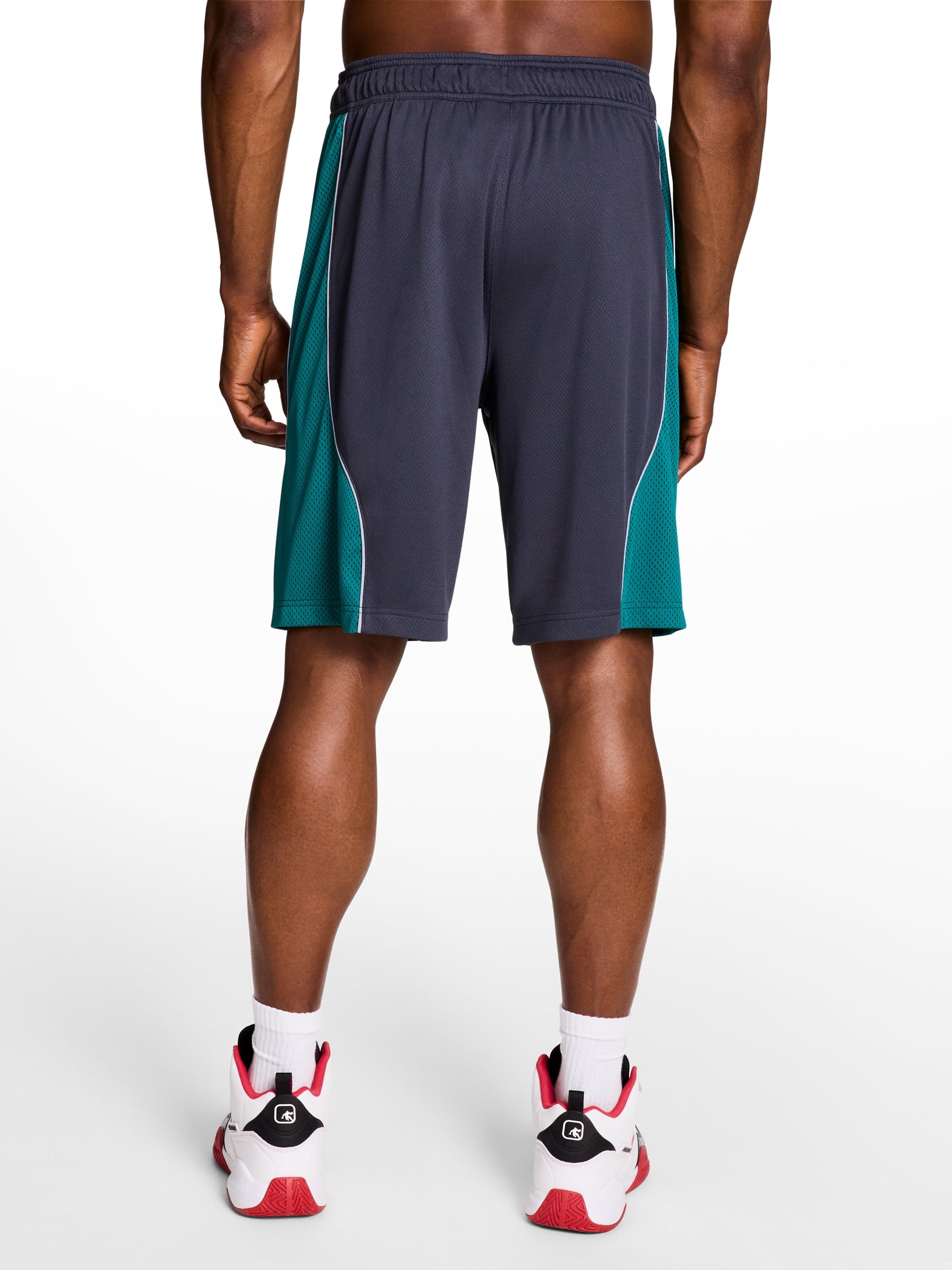 AND1 Men's and Big Men's Active Enforcer Short, 10" Inseam, up to Size 5XL
