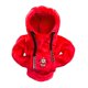 thumbnail image 5 of Sudadera con capucha de felpa con decoración de cubierta de perilla de palanca de cambios automotriz de Navidad Papá Noel rojo saludando, 5 of 8