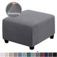 thumbnail image 4 of Sexy Dance Slipcover Stretch Protector Soft Universial Multi Colors Footrest Cover Waterproof Polyester Rectangle Larger Size Folding Dark Gray Checked Hairpin Stool Set S Code Trumpet, 4 of 4