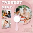 thumbnail image 5 of RAGUPEL Hand Mirrors with Handle,Circle Shaped Mirror 7"*3.6"*0.6" Hand Held Mirror,Cat Claw Shape Handheld Mirror with Handle,Pink, 5 of 7