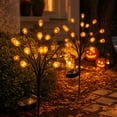thumbnail image 6 of sruoe Halloween Solar Pumpkin Branch Stake Light, Halloween Decor, Waterproof LED Ground Lamp for Yard, Garden, Patio Layout, 6 of 8