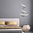 thumbnail image 4 of Lámpara de metal de montaje en pared de luz cálida / luz blanca en espiral LED moderna para sala de estar Ndcxsfigh Para estrenar, 4 of 6
