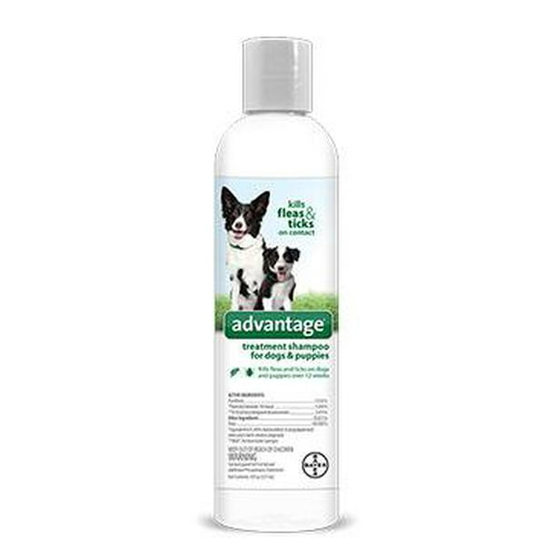 Advantage Flea and Tick Treatment Shampoo for Dogs and Puppies, 8 oz