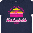 thumbnail image 4 of Inktastic Summer Enjoy the Sunshine Fort Lauderdale Florida in Pink Boys or Girls Toddler T-Shirt, 4 of 5