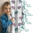thumbnail image 3 of Blackout Kids Curtains,Hedgehog Childrens Insulated Curtains Set Of 2,Bedroom Essentials,Toddler Room Decor 42"x54"(106x137cm), 3 of 4
