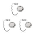 thumbnail image 4 of Justharion 2pieces Easy Installation Folding Purse Hook Hanger Durable Practical Function Portable Folding Hook silver 3Set, 4 of 6