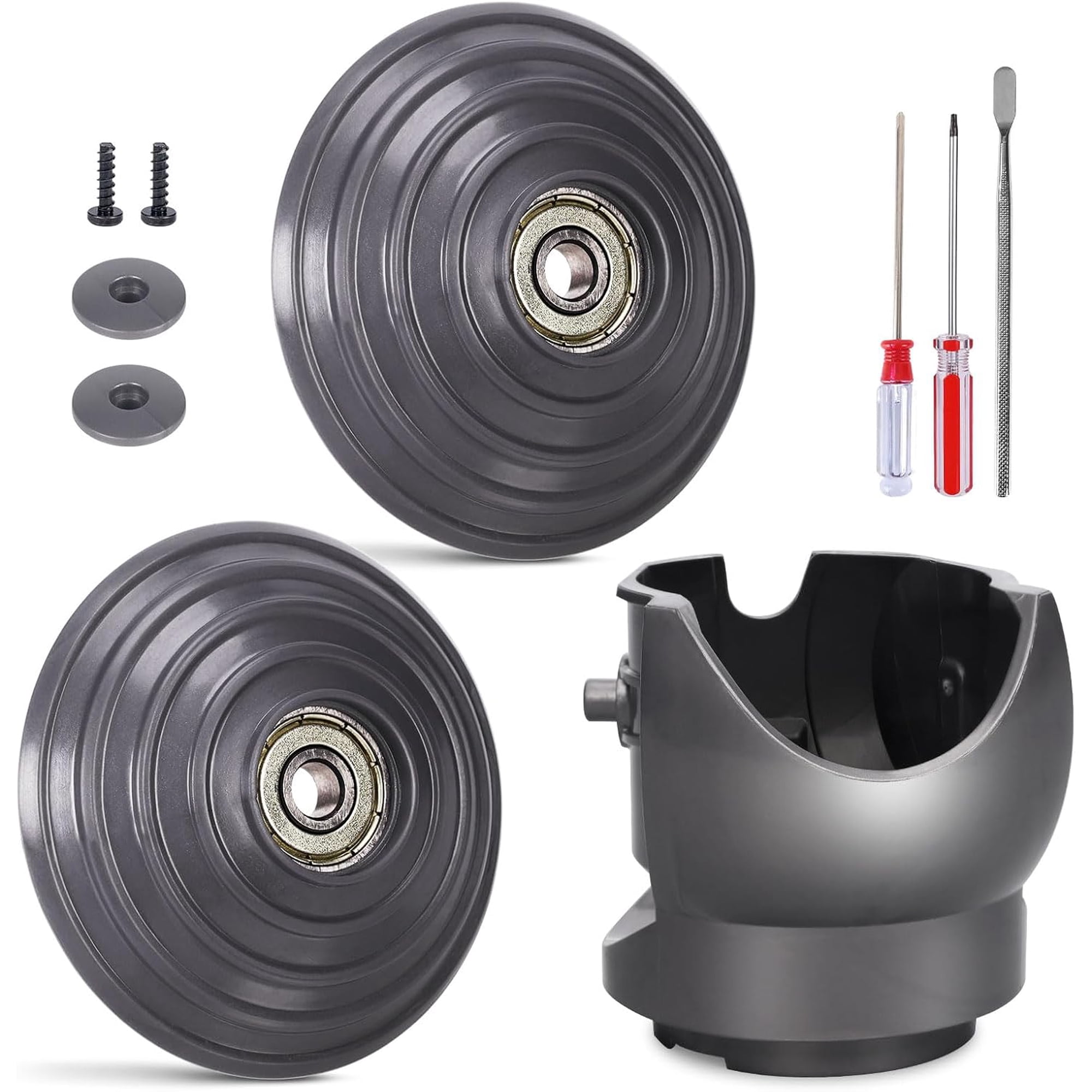 Ball Wheel + Vacuum Head Connector Replacement Compatible with Dy*son V10 V11 V15 100W High Torque Cleaner Head Accessories
