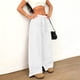 thumbnail image 5 of Pincandy Women's Solid Color Faux Suede Elastic Waist Wide Leg Pants - High Stretch Casual Loose Fit with Pockets, Perfect for Daily Wear & Weekend Getaways, 5 of 7