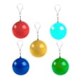 thumbnail image 4 of KAKOWELY 5Pc Disposable Unisex Easy Carry Keyring Ball Raincoat Rain Poncho Rainwear Keyring Ball Practical (Random Color),2.56"X2.56"X2.56", 4 of 4