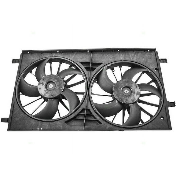 Radiator Fan Assembly - Compatible with 2007 - 2017 Jeep Patriot Sport Utility 4-Door 2008 2009 2010 2011 2012 2013 2014 2015 2016