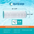 thumbnail image 3 of Hurricane HF9415-01 Advanced Pool and Spa Filter Cartridge Replacement, White, 3 of 7