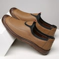 thumbnail image 6 of Men's Casual Loafers Slip On Leather Shoes Lightweight Driving Shoes Moccasins Classic Penny Loafer Flats Boat Shoes Outdoor Walking Shoes, 6 of 12