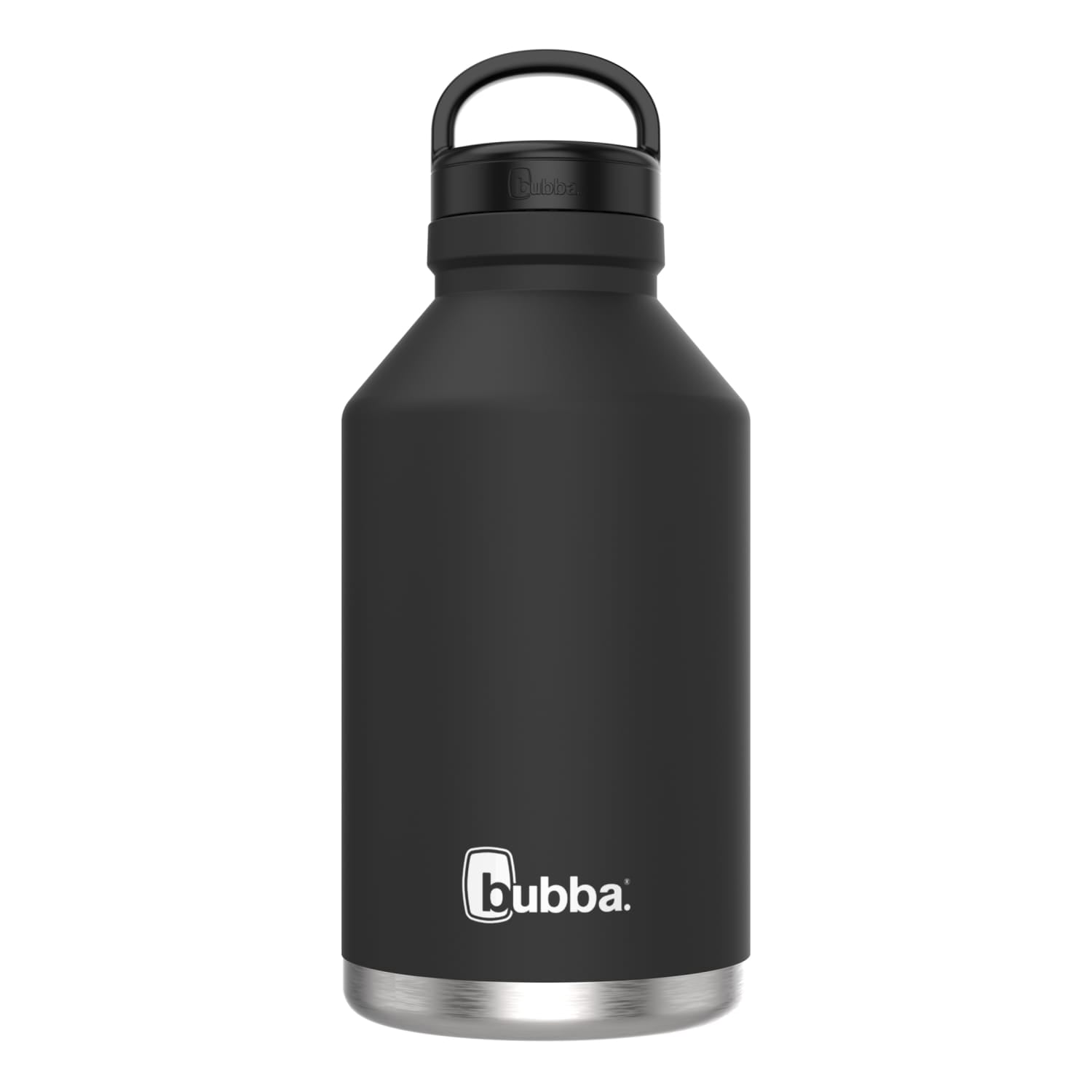 (2 pack) bubba Growler Stainless Steel Water Bottle Wide Mouth Rubberized Licorice, 64 fl oz.