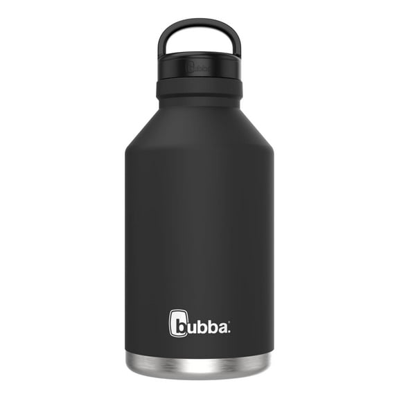 bubba Growler Stainless Steel Water Bottle Wide Mouth Rubberized Pool Blue, 64 fl oz.