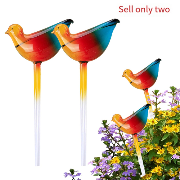 Bird Shape Plant Self Watering Globes, Glass Water Bulbs Automatic Self Watering Planter Insert for Indoor Plants