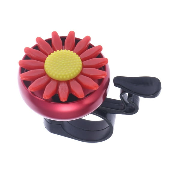 BRIGHTFUFU Ciclismo para niños en forma de girasol Ciclismo Bell Handlebo Ringer Ringer Horn (rojo)