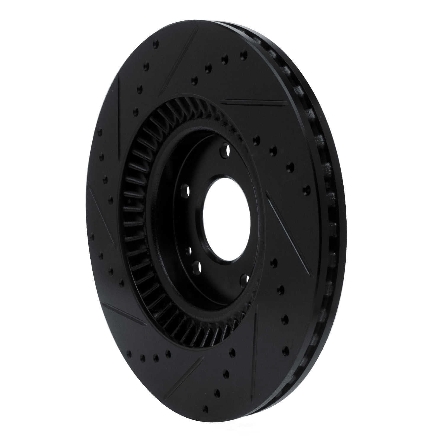 Dynamic Friction Company 633-03053R DFC Brake Rotor - Drilled And Slotted - Black